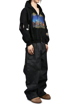 3 LAYERED DENIM PANTS / IND BLU