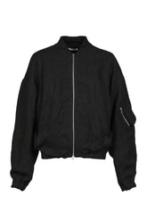 DRAPED MA1 BLOUSON / BLK