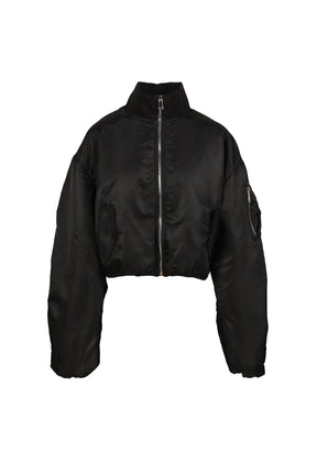 LOGO BOMBER JACKET / BLK