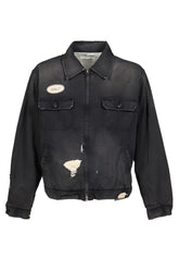 REMAKED TIMEWORN WORK JACKET / BLK