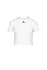 WAVE LACE COLLAR T-SHIRT / WHT