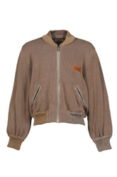 KNITTED BOMBERONE / SAND