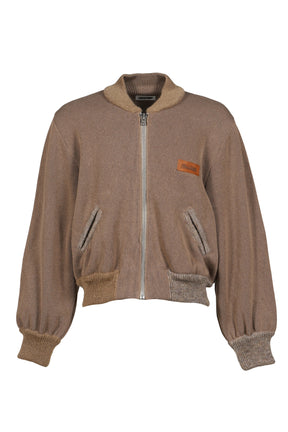 KNITTED BOMBERONE / SAND