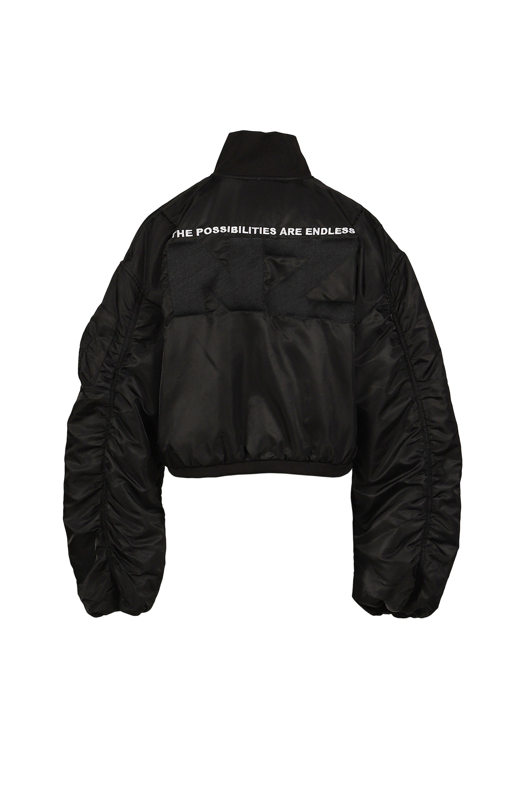 LOGO BOMBER JACKET / BLK