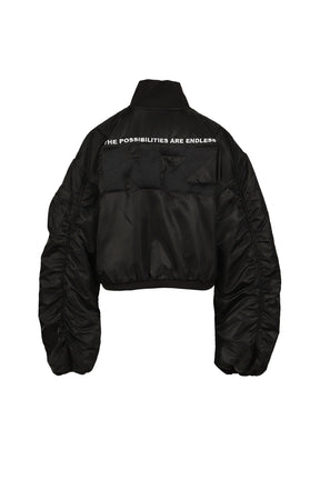 LOGO BOMBER JACKET / BLK