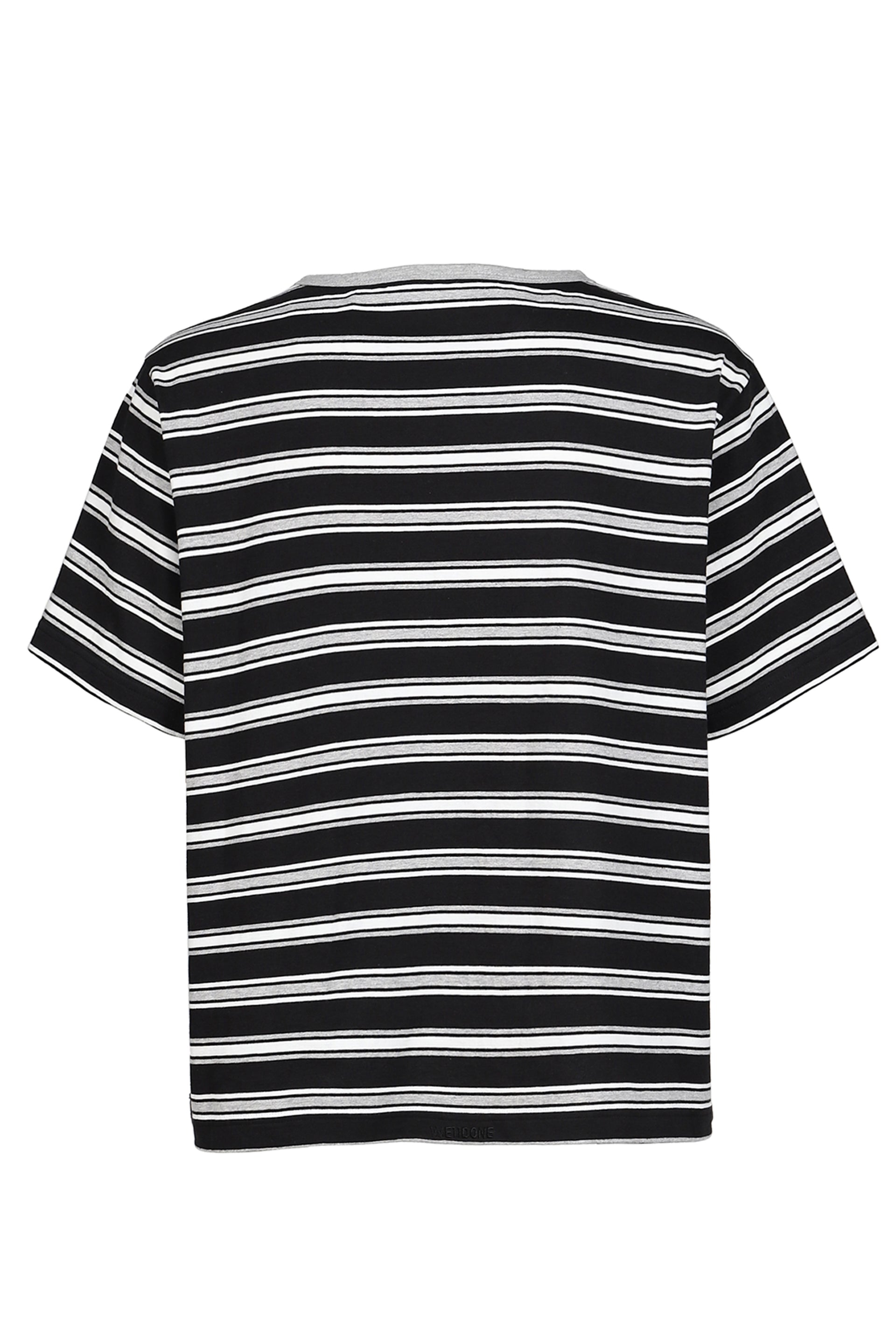 BLACK RHINESTONE STRIPE T-SHIRT / BLK