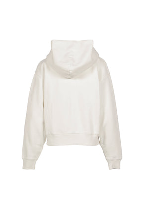 VENDOME LA EMBROIDERED ZIP HOODIE / ECRU