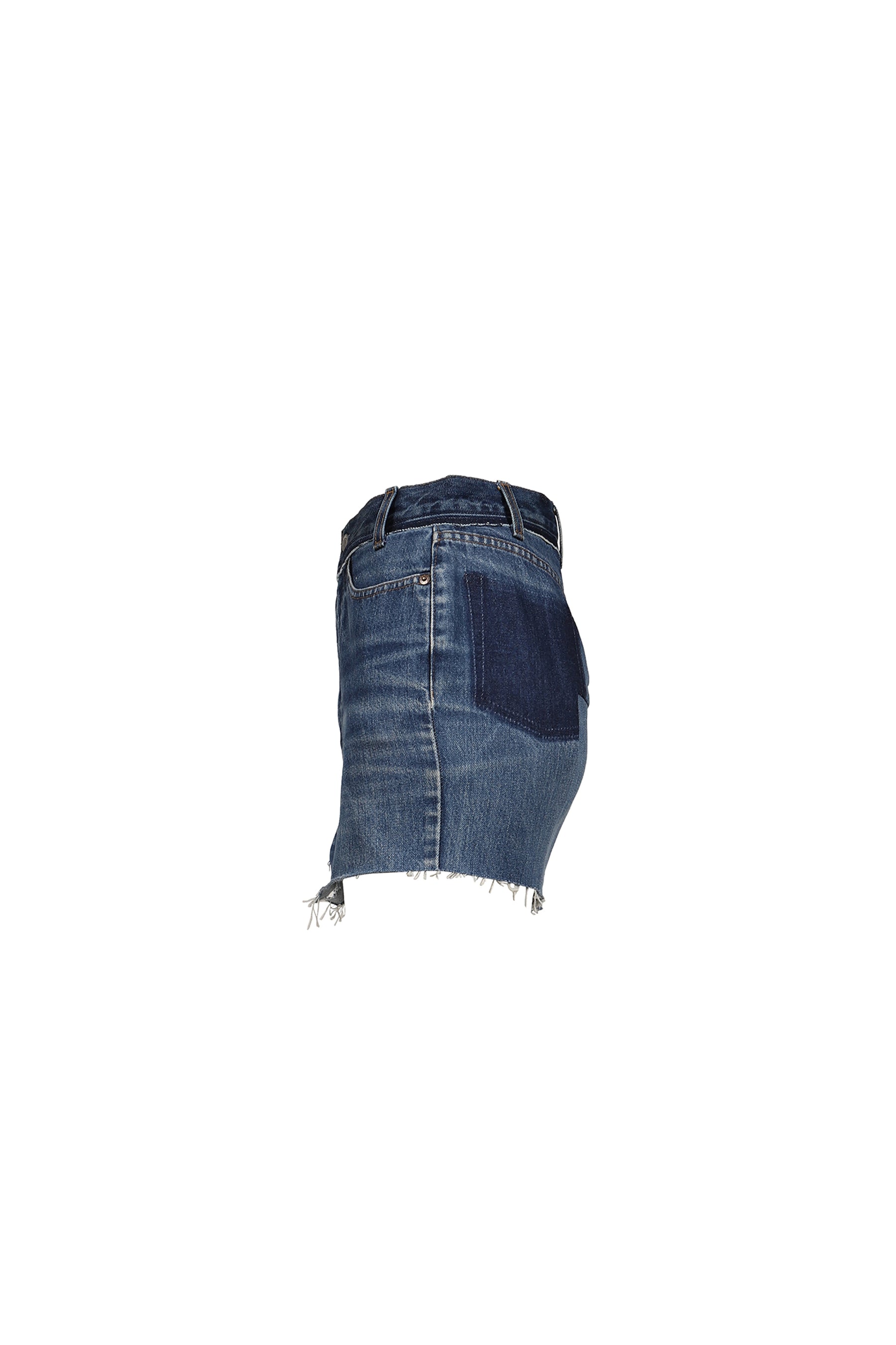 CUT-UP DENIM SKIRT / VINTAGE BLUE