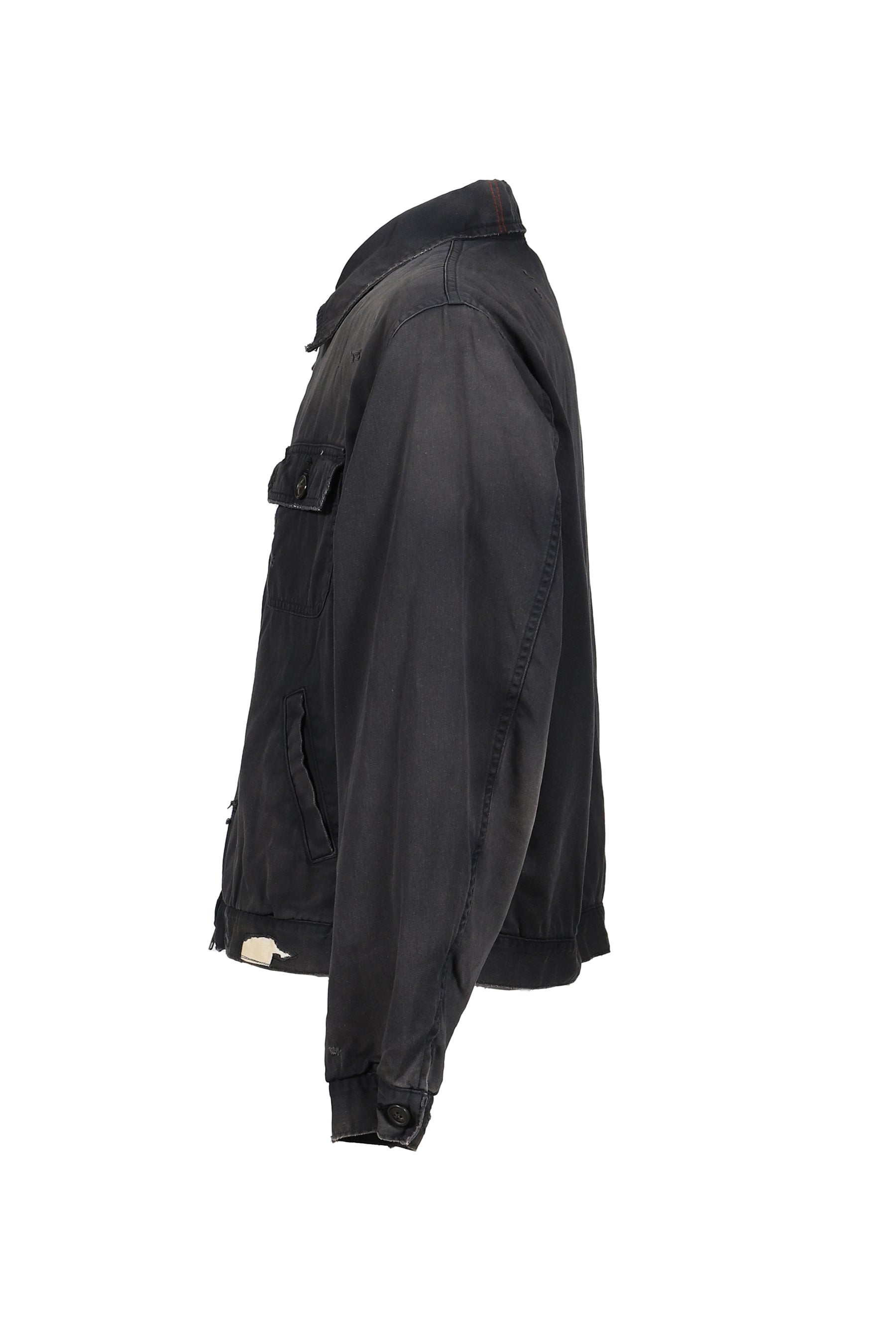 REMAKED TIMEWORN WORK JACKET / BLK