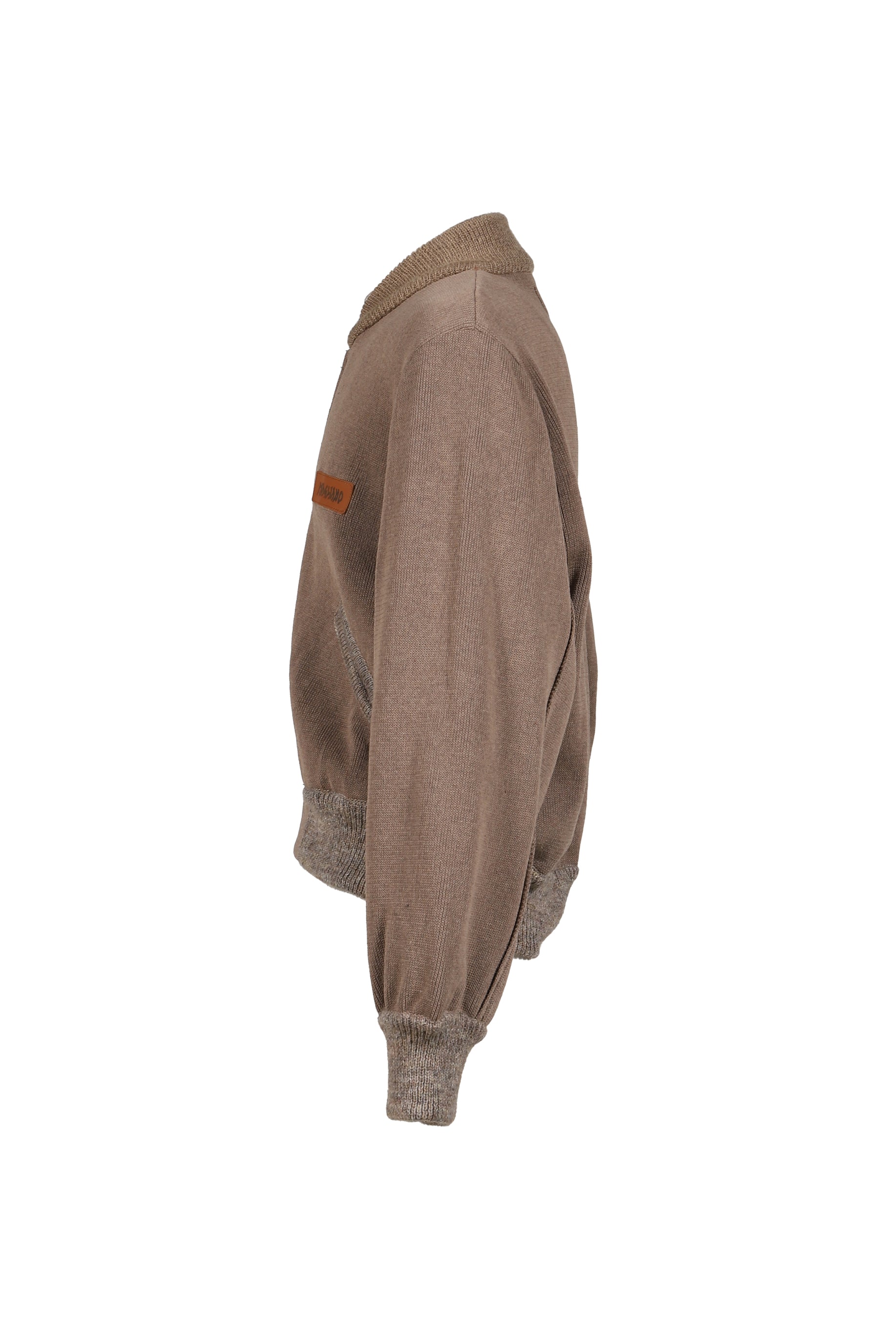 KNITTED BOMBERONE / SAND