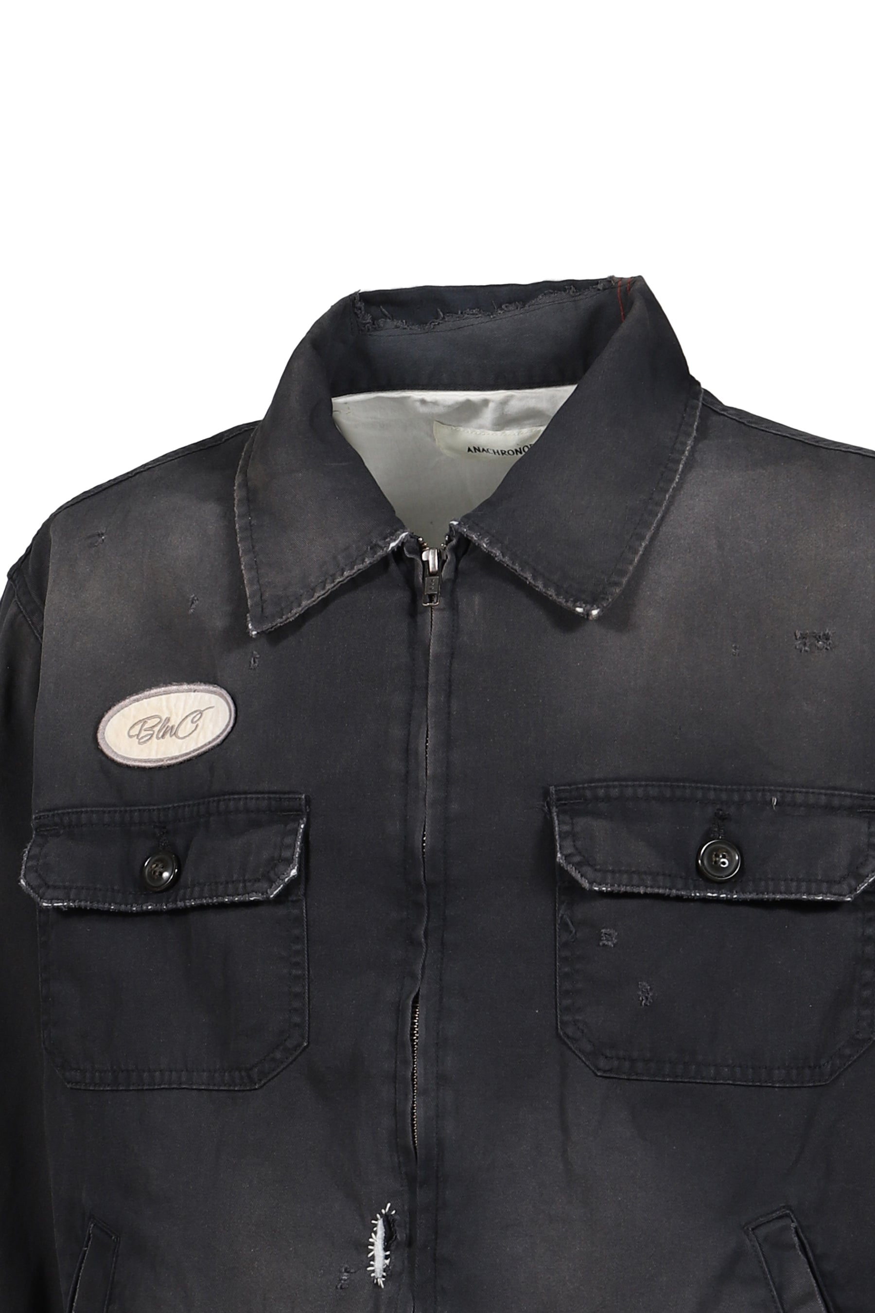 REMAKED TIMEWORN WORK JACKET / BLK
