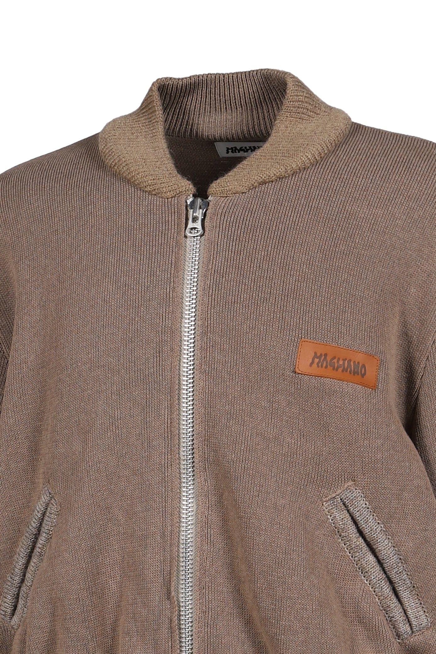 KNITTED BOMBERONE / SAND