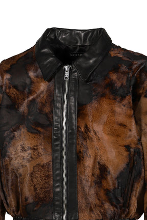 PREDATOR LEATHER JACKET / BRW