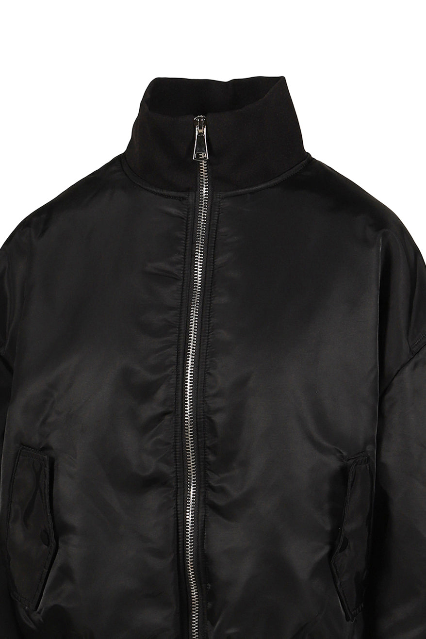 LOGO BOMBER JACKET / BLK