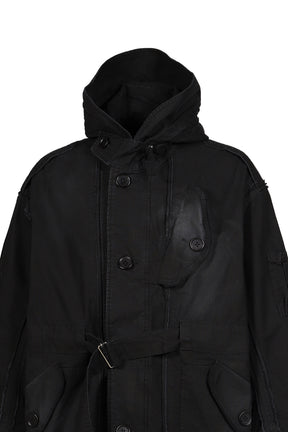 EXTREME PARKA COAT "DEREK HESS" / BLK