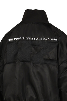 LOGO BOMBER JACKET / BLK