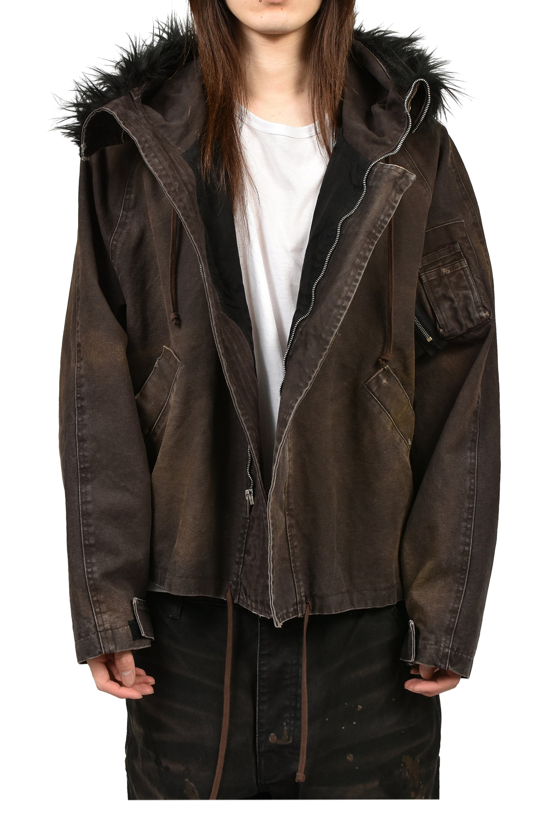 HELICOPTER LONG JACKET / VINTAGE BRW