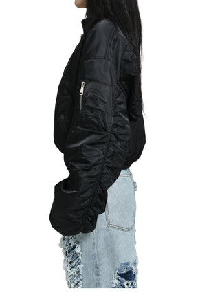 LOGO BOMBER JACKET / BLK