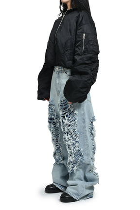 LOGO BOMBER JACKET / BLK