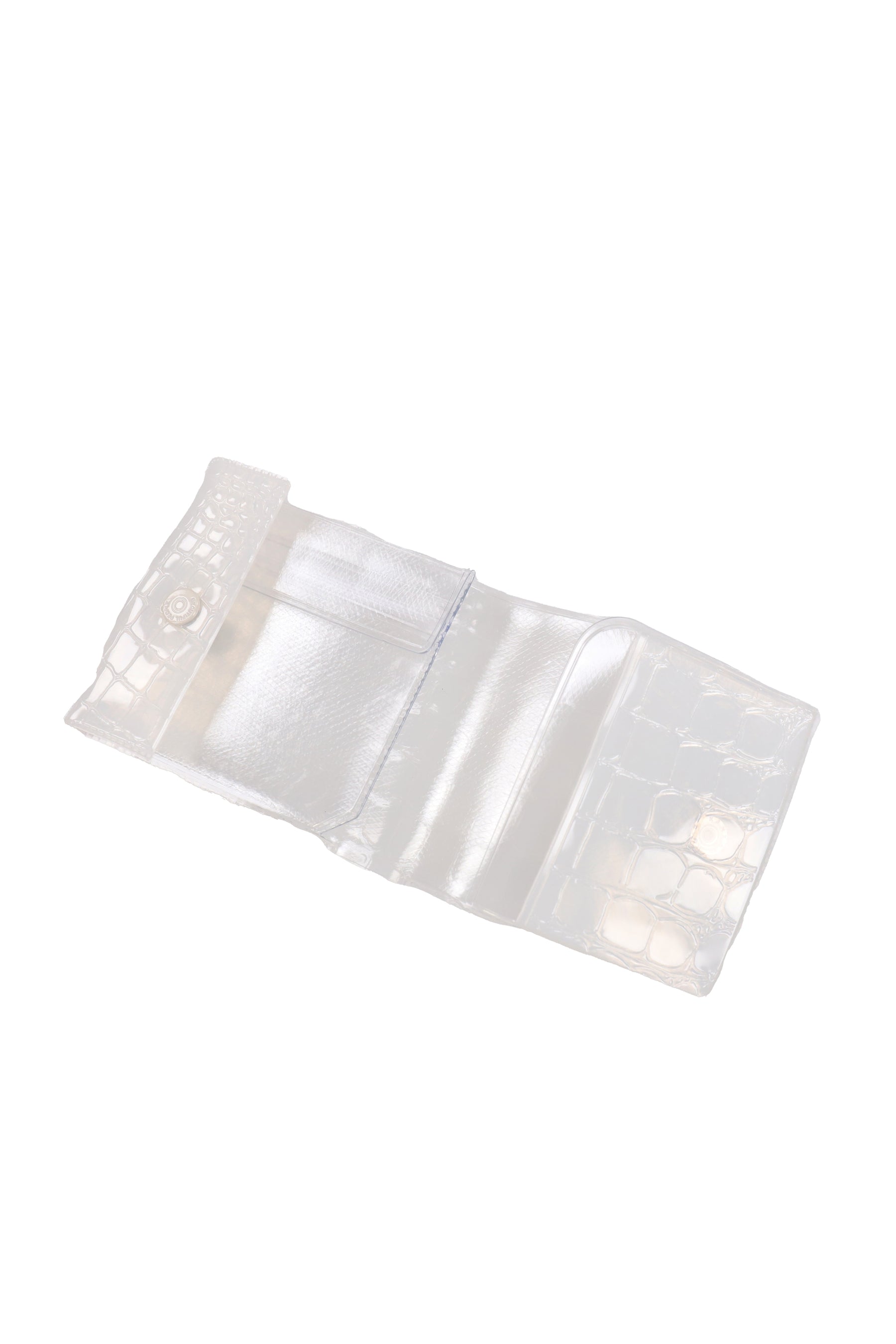 NOTHING TO HIDE VINYL CARD WALLET / WHT