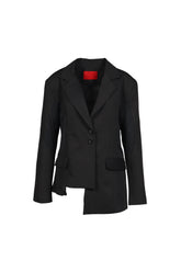 TIED MESH BLAZER / BLK