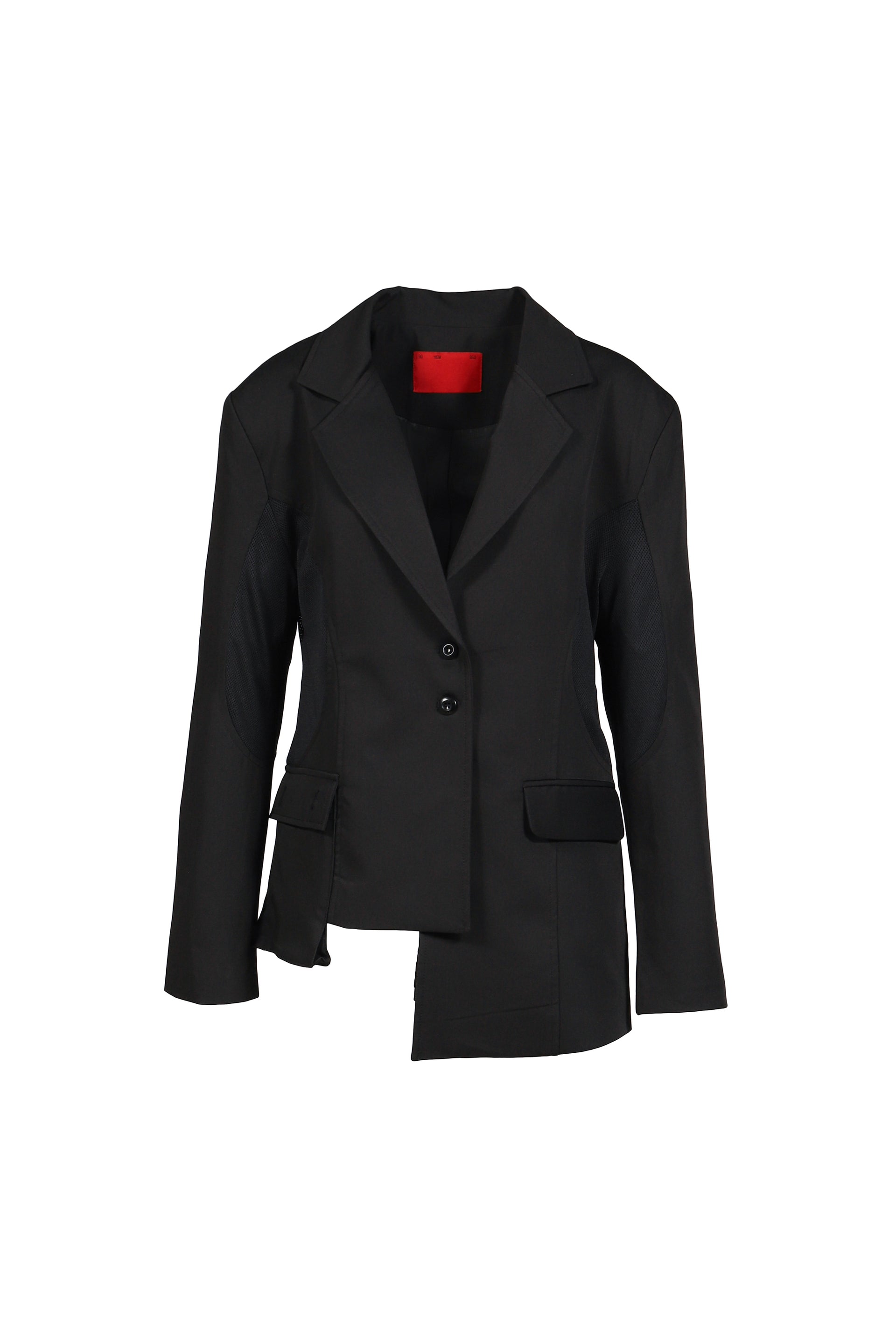 TIED MESH BLAZER / BLK