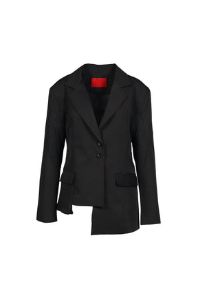 TIED MESH BLAZER / BLK