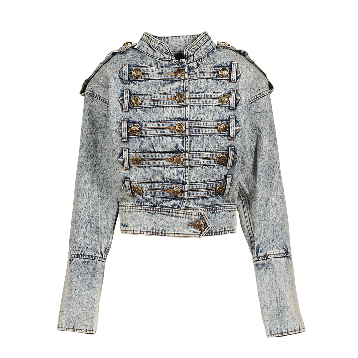 VAQUERA ヴァケラ SS26 NAPOLEON JACKET WOVEN / BLU - NUBIAN ヌビアン