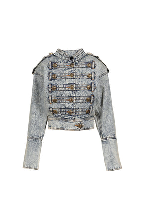 NAPOLEON JACKET WOVEN / BLUE