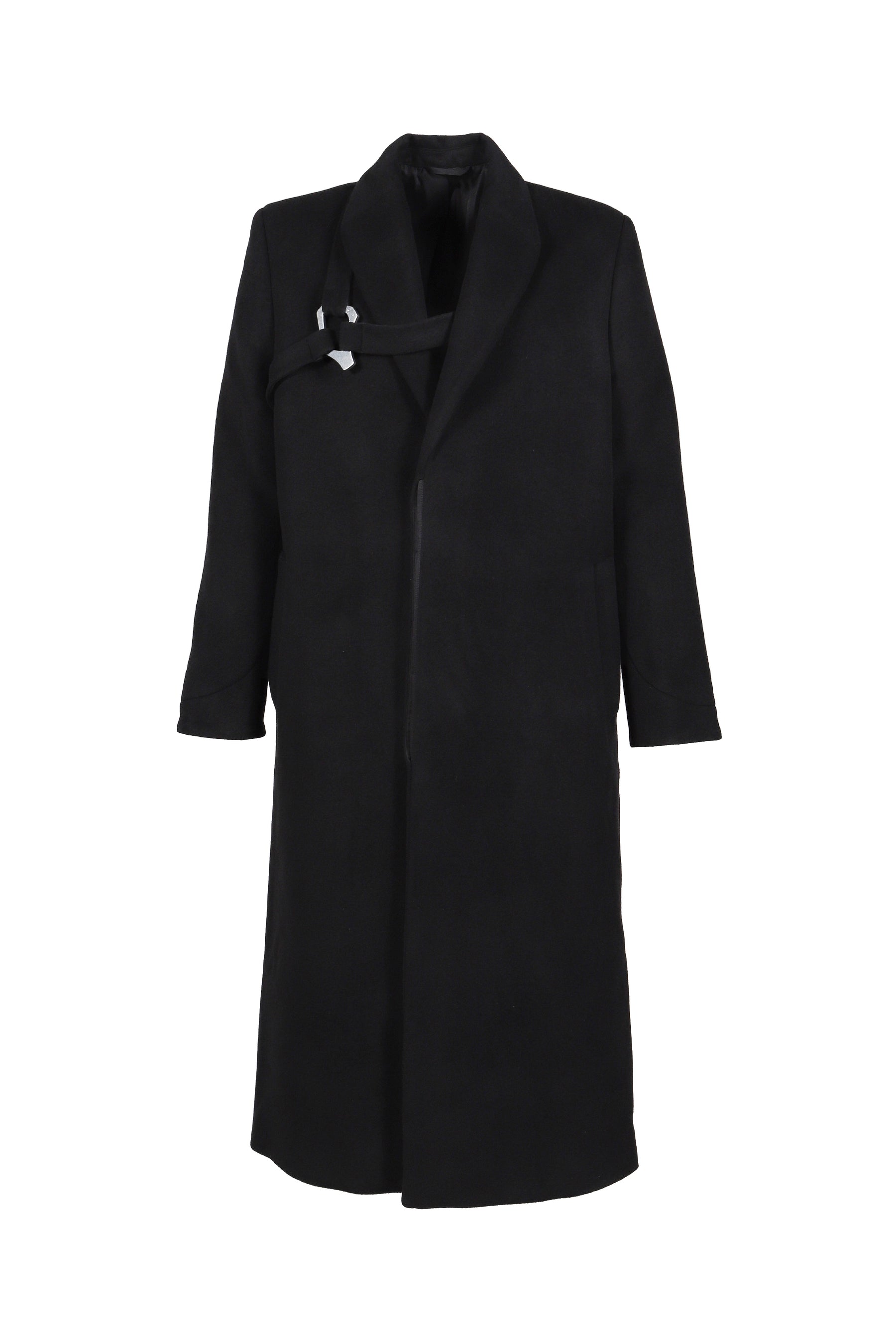 TITAN WOOL COAT / BLACK