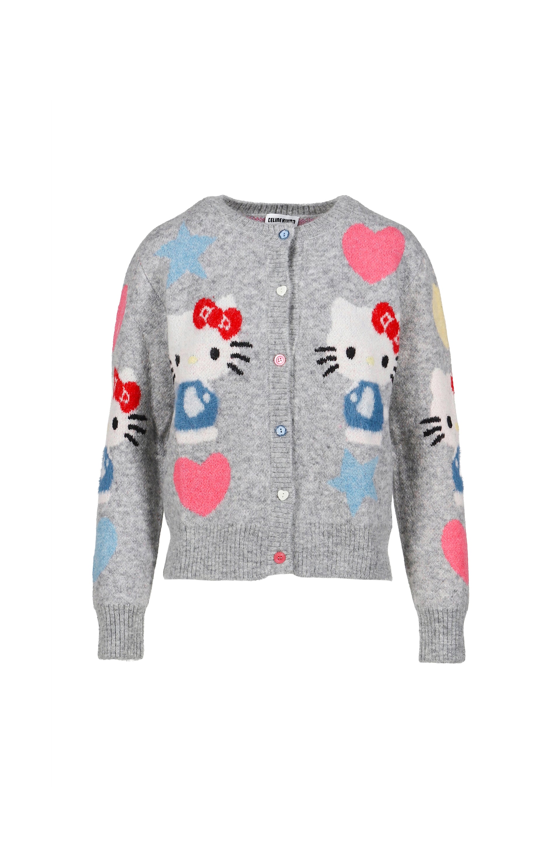 HELLO KITTY CELEBRATION CARDIGAN / GREY