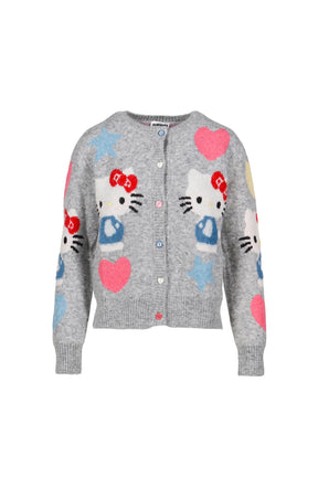 HELLO KITTY CELEBRATION CARDIGAN / GREY