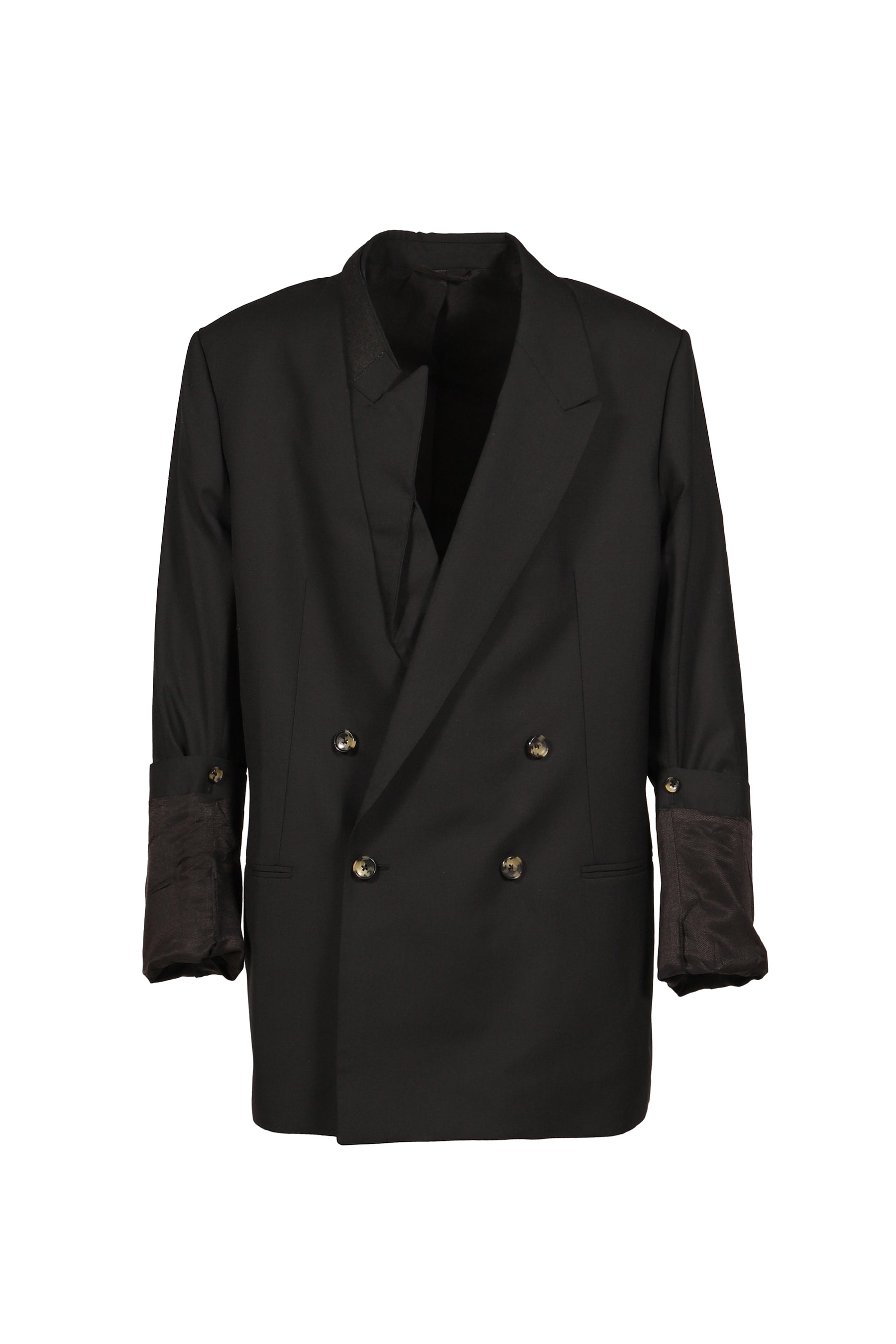 SOFT SHOULDER LARGE DB JACKET / BLK