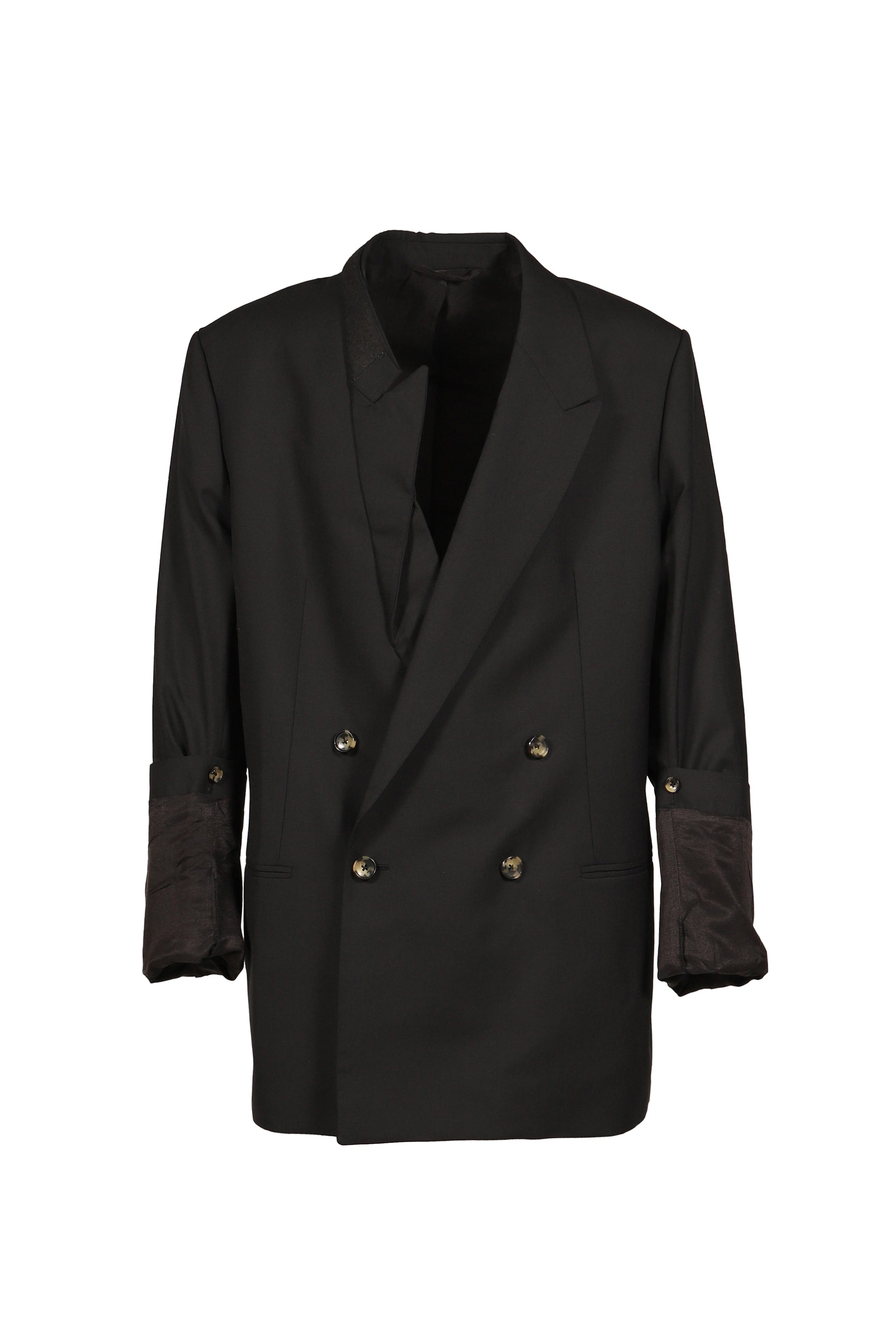 SOFT SHOULDER LARGE DB JACKET / BLK