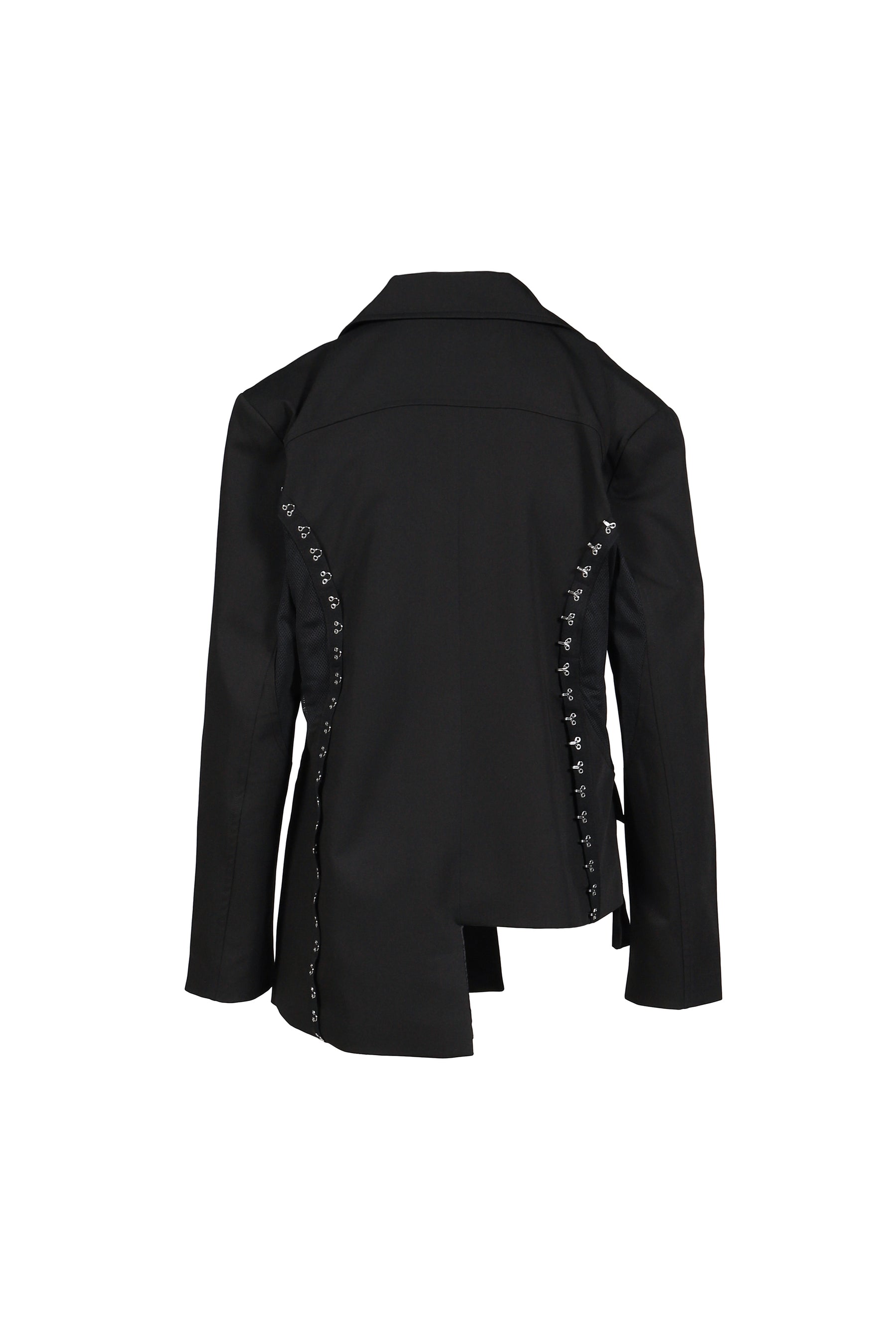 TIED MESH BLAZER / BLK