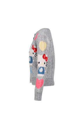 HELLO KITTY CELEBRATION CARDIGAN / GREY