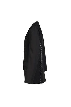 TIED MESH BLAZER / BLK