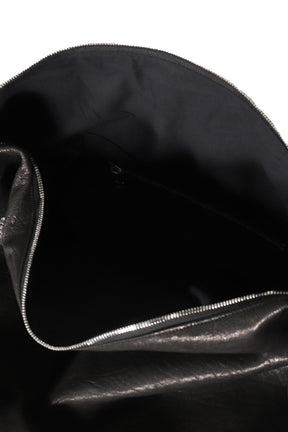 LEATHER WAVE BAG / BLK