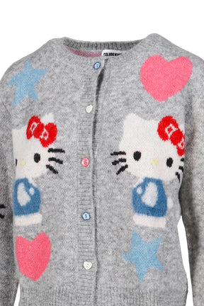 HELLO KITTY CELEBRATION CARDIGAN / GREY