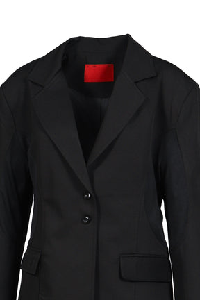 TIED MESH BLAZER / BLK