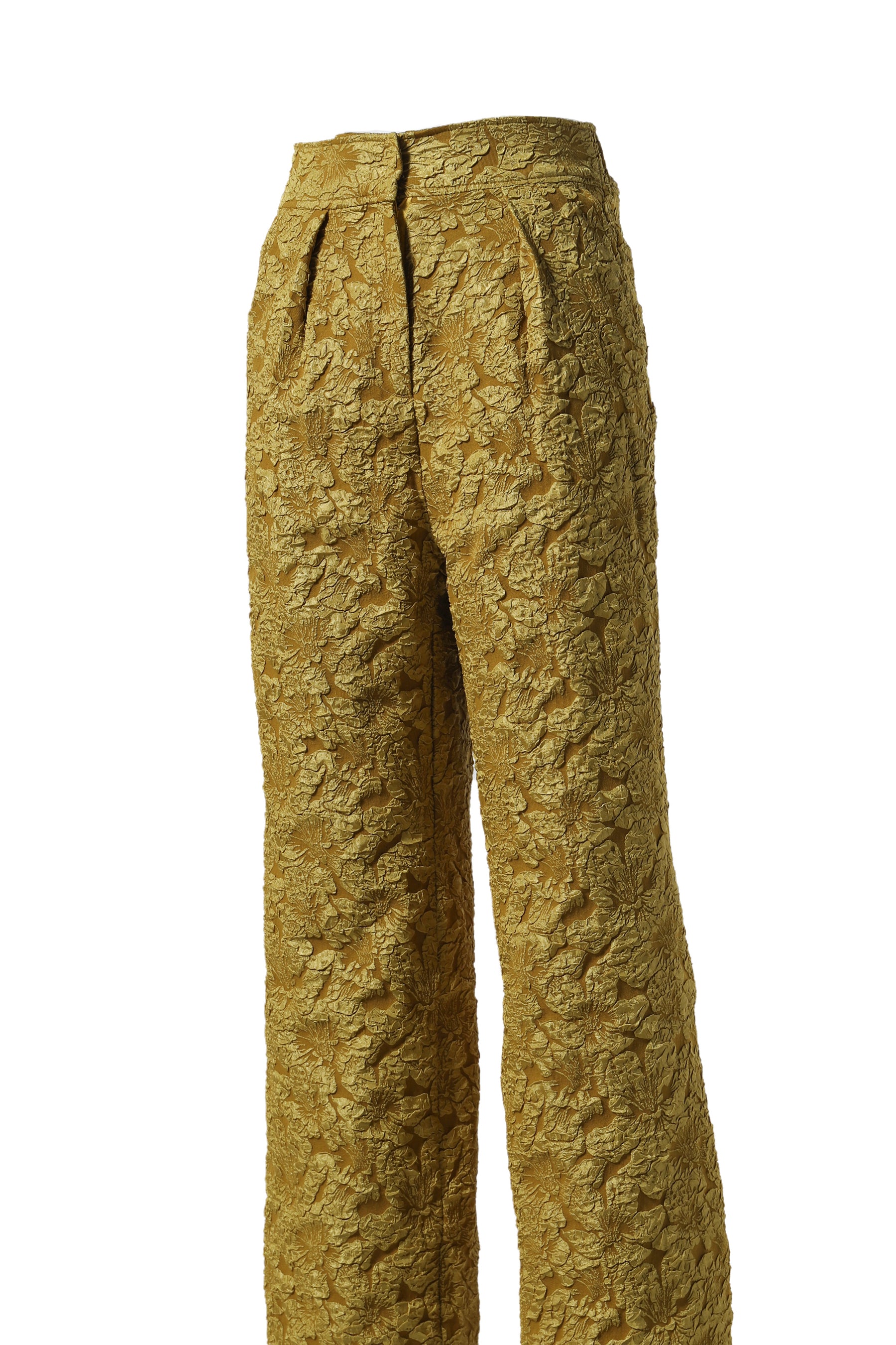 JACQUARD IN-TUCK PANTS