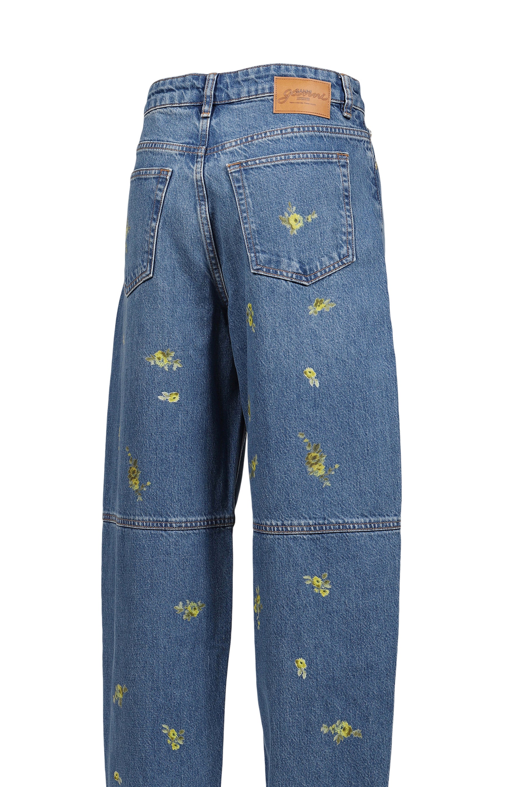 PRINTED FLOWER DENIM STARY JEANS / LIGHT BLU VINTAGE 565