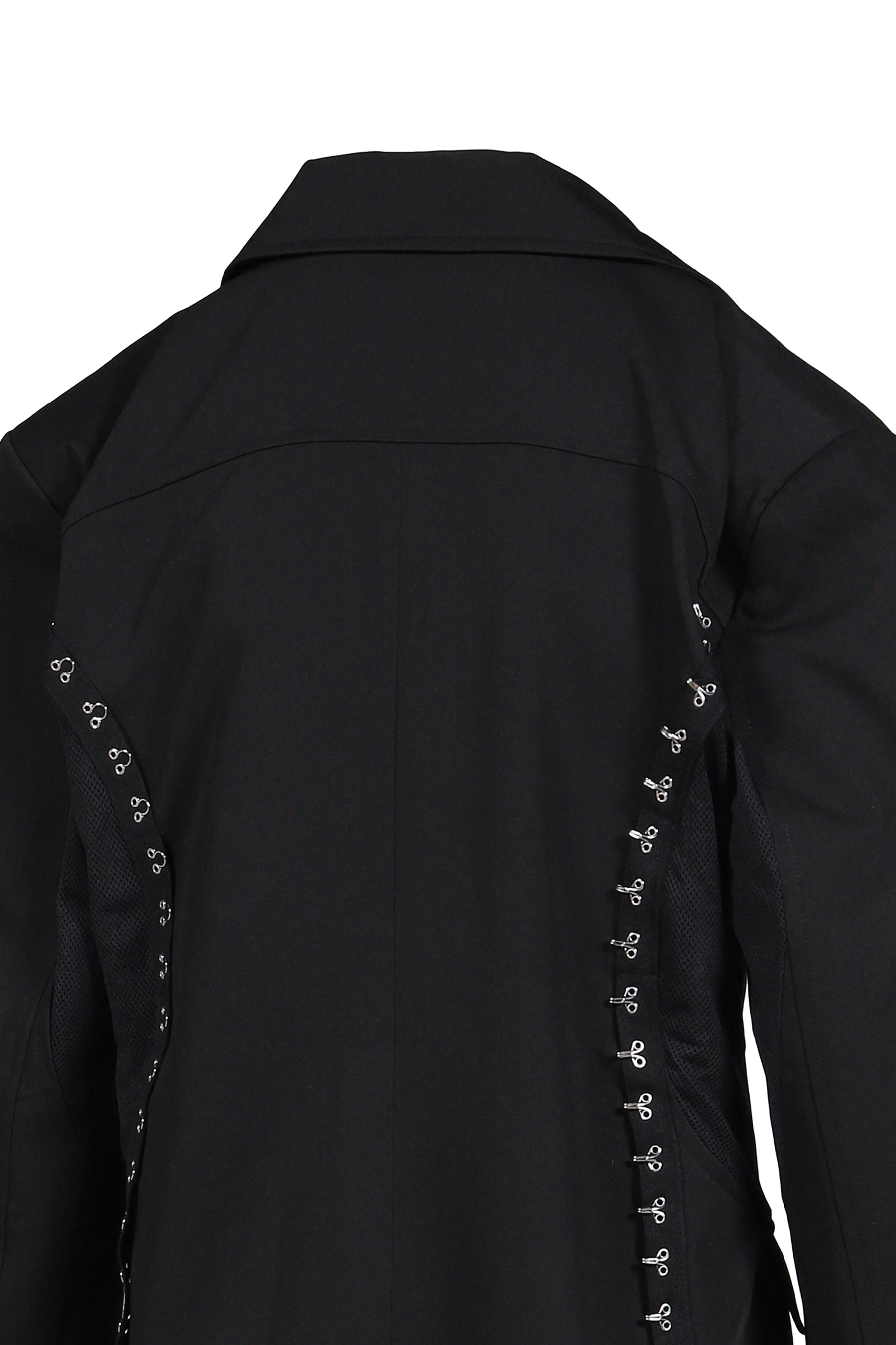 TIED MESH BLAZER / BLK