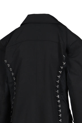 TIED MESH BLAZER / BLK