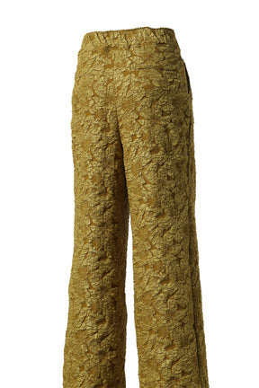 JACQUARD IN-TUCK PANTS / PISTACHIO