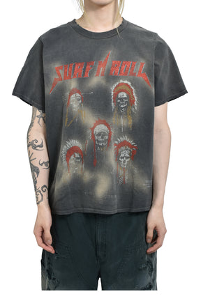 SURF N ROLL T-SHIRTS / BLK Mサイズ JUN/NAKAYAMA ジュン ナカヤマ SS25 SURF N ROLL T-SHIRTS / BLK - NUBIAN