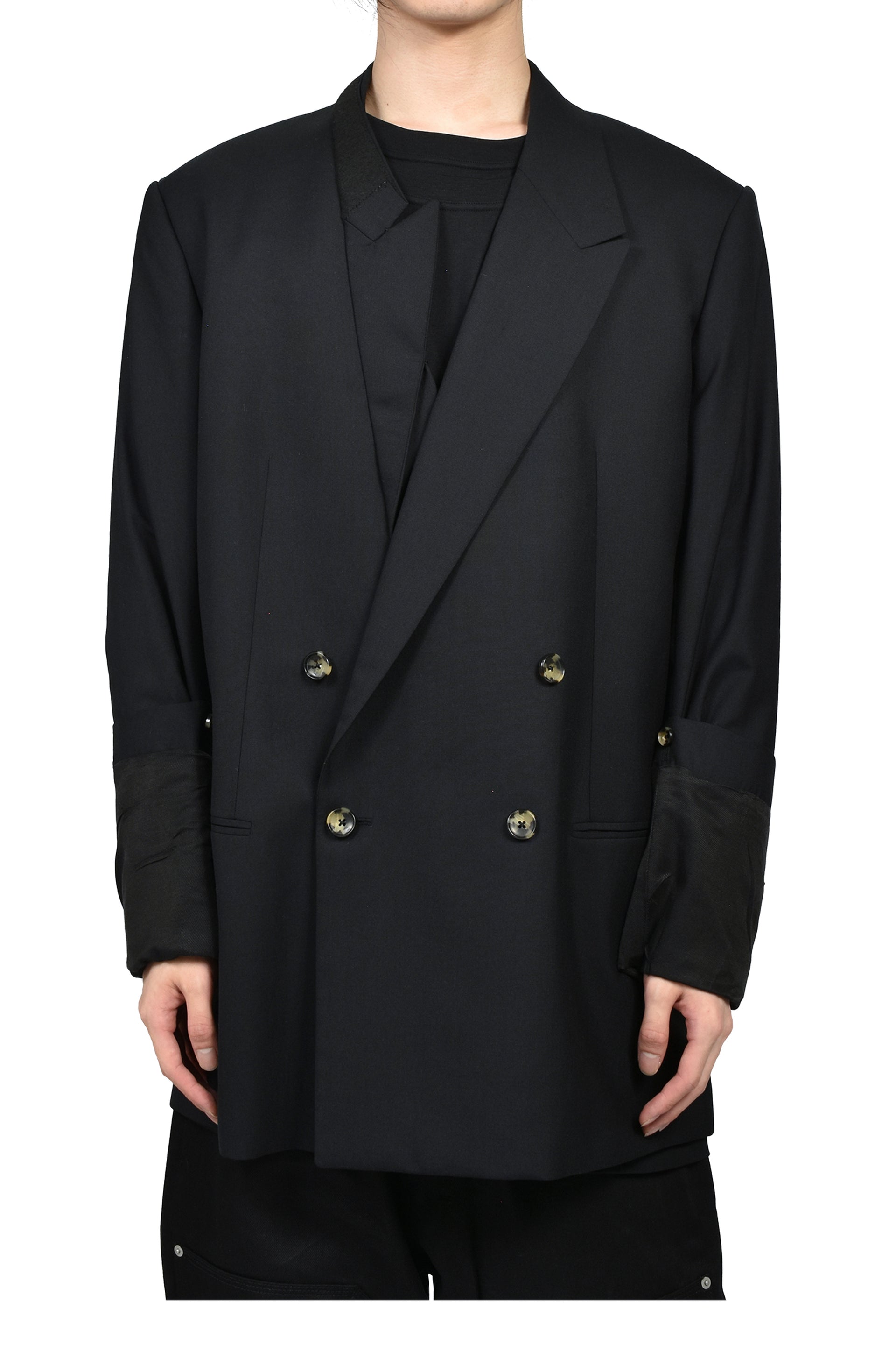 SOFT SHOULDER LARGE DB JACKET / BLK
