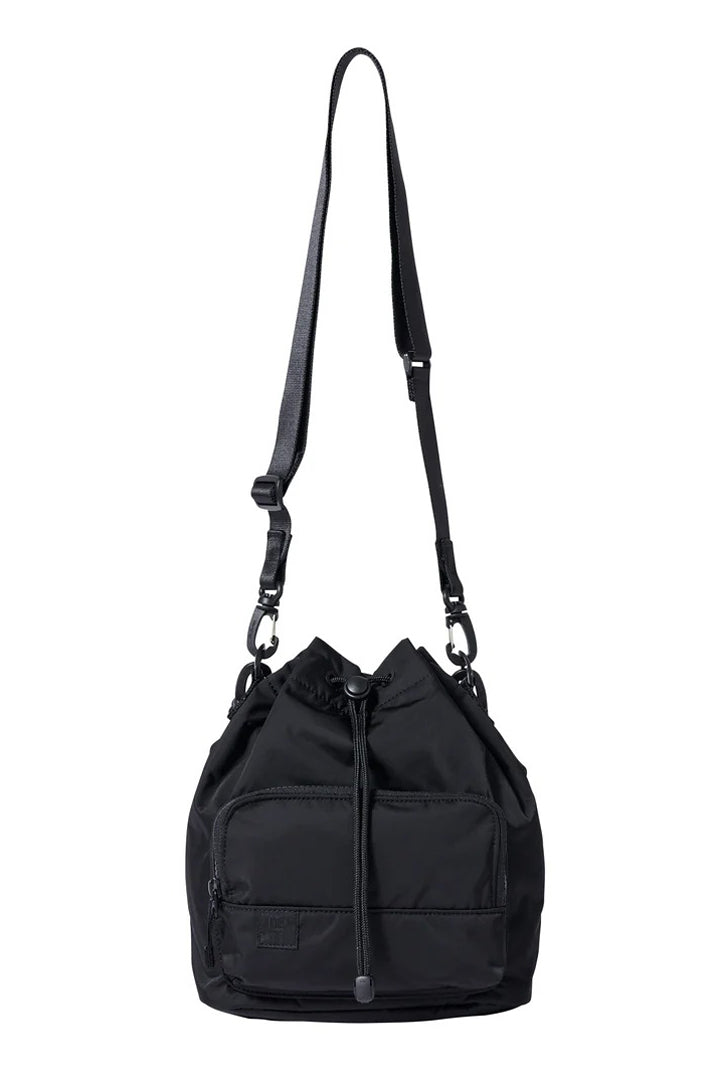 DRAWSTRING SHOULDER BAG / BLK