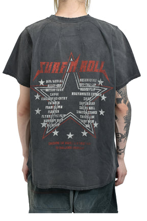 SURF N ROLL T-SHIRTS / BLK Mサイズ JUN/NAKAYAMA ジュン ナカヤマ SS25 SURF N ROLL T-SHIRTS / BLK - NUBIAN