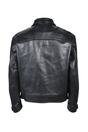 COMBATTIMENTO LEATHER JACKET / BLK